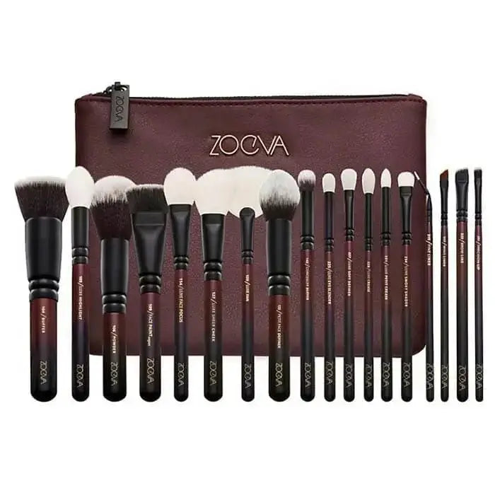 Zoeva Brush Set Brown 15 Piece with Bag